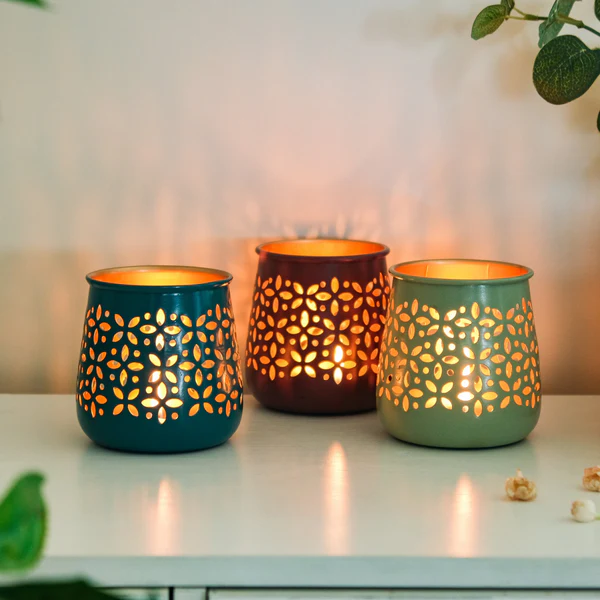 Metal Tealight Candle Votive. - Image 2