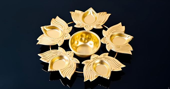 Lotus Shape Flower Decorative Urli Bowl Handcrafted Bowl for Floating Flowers for Home and Diwali Gift - Image 3