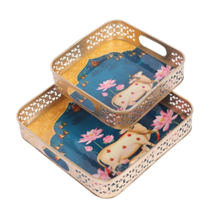 PICHWAI COW METAL TRAY